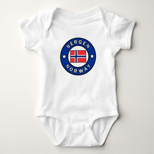 Bergen Norwegen Baby Strampler (Vorderseite)