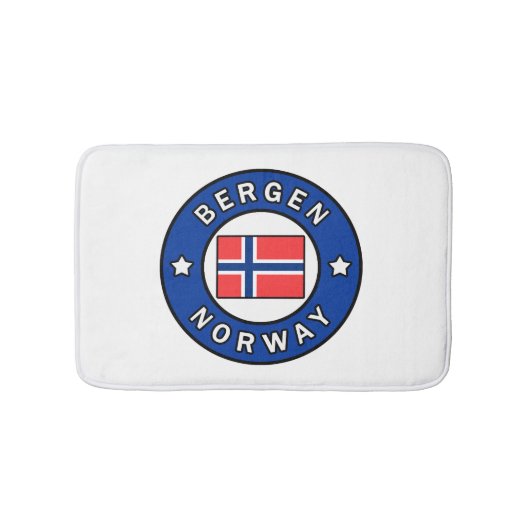 Bergen Norwegen Badematte (Vorderseite)