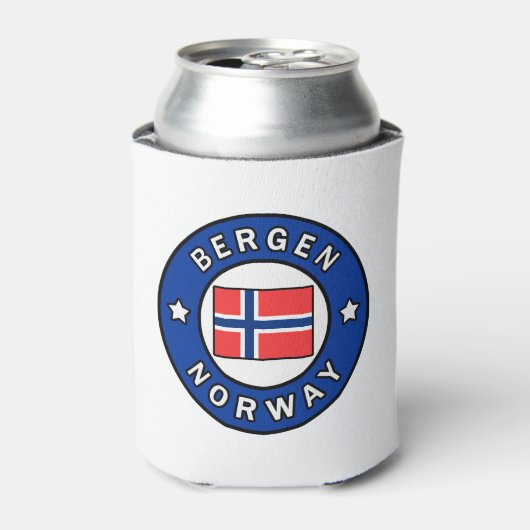 Bergen Norwegen Dosenkühler (Kanne Vorderseite)