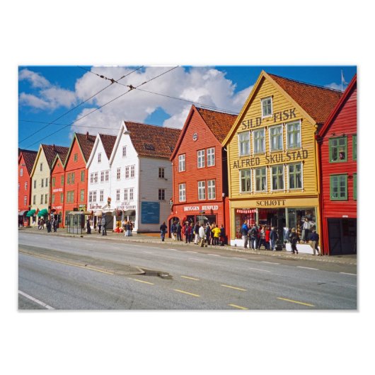 Bergen, Norwegen Fotodruck (Vorne)