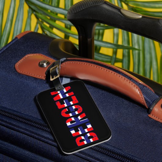 Bergen Norwegen Gepäckanhänger (Vorderseite Insitu 1)