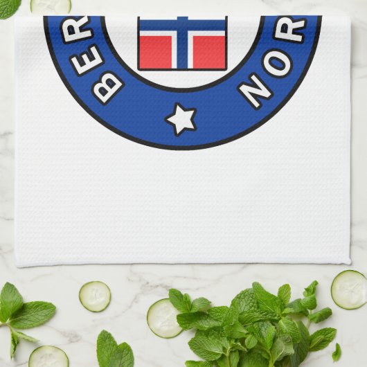 Bergen Norwegen Handtuch (Gefaltet)