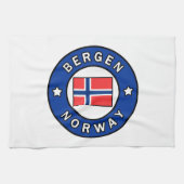 Bergen Norwegen Handtuch (Horizontal)