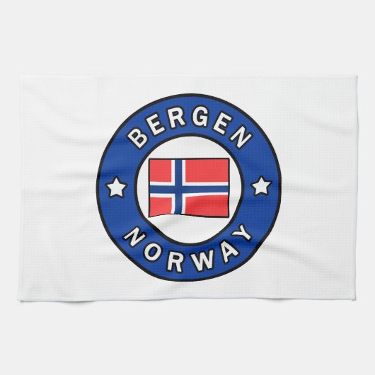 Bergen Norwegen Handtuch (Horizontal)