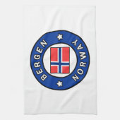 Bergen Norwegen Handtuch (Vertikal)