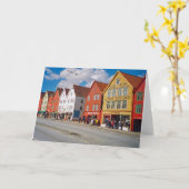 Bergen, Norwegen Karte (Gelbe Blume)