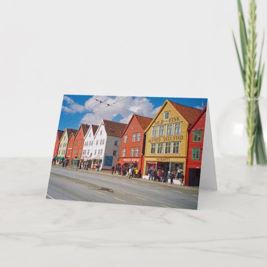 Bergen, Norwegen Karte (Vorderseite)