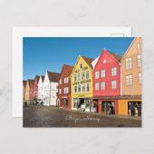 Bergen, Norwegen, Läden Card Postkarte (Vorne/Hinten)
