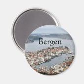 Bergen Norwegen Magnet (Vorderseite/Rückseite)