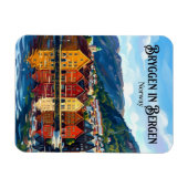 Bergen Norwegen Magnet (Horizontal)