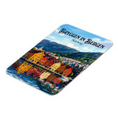 Bergen Norwegen Magnet (Linke Seite)