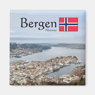 Bergen Norwegen Magnet