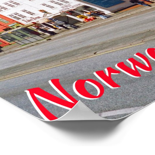 Bergen, Norwegen Poster (Ecke)