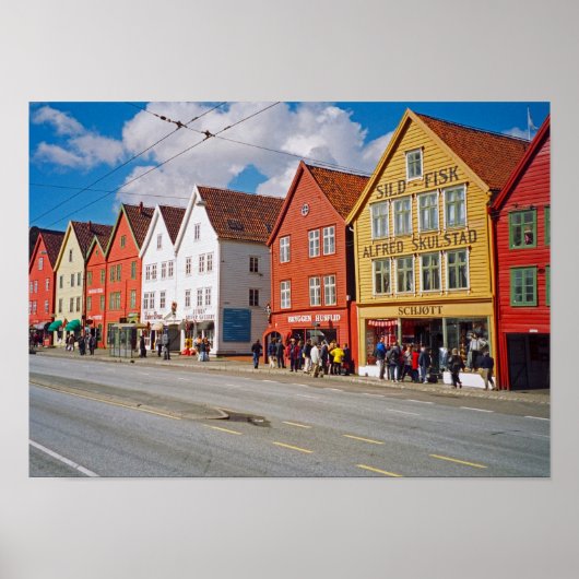 Bergen, Norwegen Poster (Vorne)