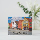 Bergen, Norwegen Postkarte (Stehend Vorderseite)