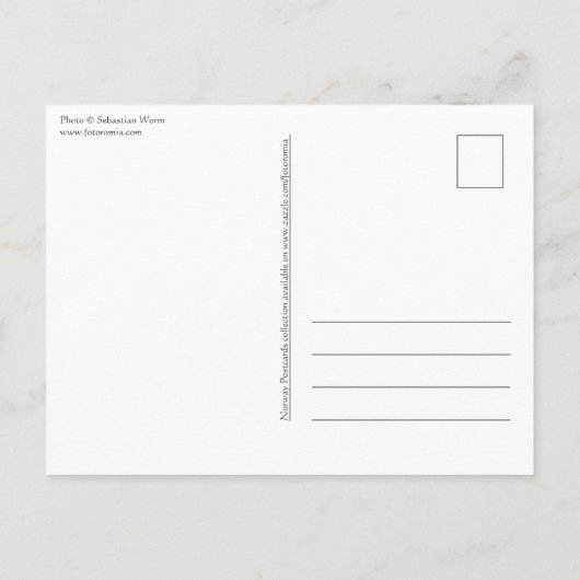 Bergen Norwegen Postkarte (Rückseite)