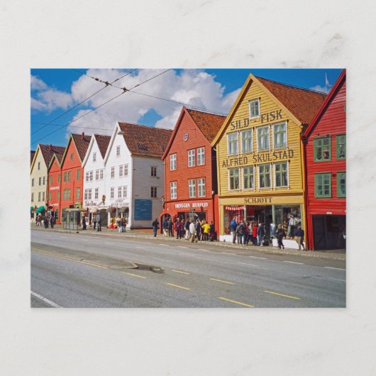 Bergen, Norwegen Postkarte (Vorderseite)