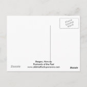 Bergen, Norwegen Postkarte (Rückseite)