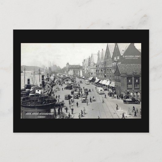 Bergen, Norwegen Postkarte (Vorderseite)