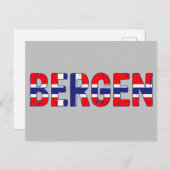 Bergen Norwegen Postkarte (Vorne/Hinten)