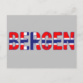 Bergen Norwegen Postkarte (Vorderseite)