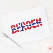 Bergen Norwegen Rechteckiger Aufkleber (Umschlag)