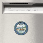 Bergen Norwegen Reise Magnet (In Situ (Geschirrspüler))
