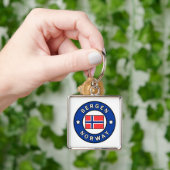 Bergen Norwegen Schlüsselanhänger (Hand)