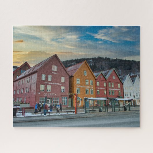 Bergen, Norwegen Shipping Company Puzzle (Horizontal)