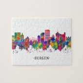 Bergen Norwegen Skyline Puzzle (Horizontal)
