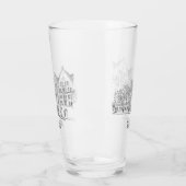 Bergen Norwegen Streetscape Beautiful Line Zeichne Glas (Links)