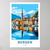 Bergen Norwegen Travel Print Poster (Vorne)