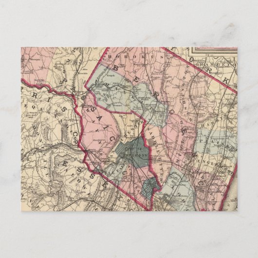 Bergen, Passaic Cos, NJ Postkarte (Vorderseite)