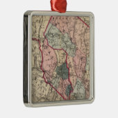 Bergen, Passaic Cos, NJ Silbernes Ornament (Rechts)