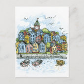 Bergen Postkarte (Vorderseite)