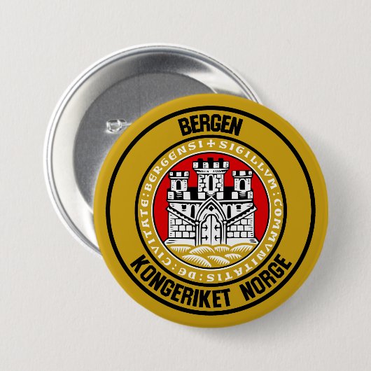 Bergen Round Emblem Button (Vorne & Hinten)