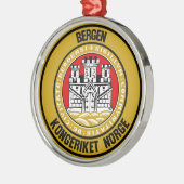 Bergen Round Emblem Ornament Aus Metall (Links)