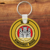 Bergen Round Emblem Schlüsselanhänger (Vorderseite)