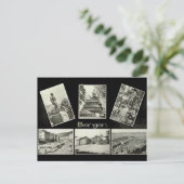 Bergen, Vintage Multiview Postkarte (Stehend Vorderseite)