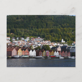 Bergen Waterfront, Norwegen Postkarte