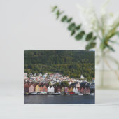 Bergen Waterfront, Norwegen Postkarte (Stehend Vorderseite)