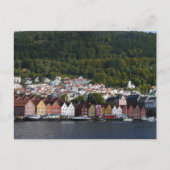 Bergen Waterfront, Norwegen Postkarte (Vorderseite)