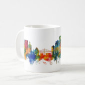 Bergens Norwegen Skyline Kaffeetasse (Vorderseite Links)