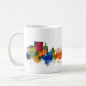 Bergens Norwegen Skyline Kaffeetasse (Links)