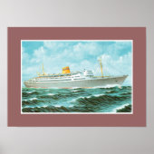 Bergensfjord auf See Poster (Vorne)