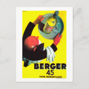 Berger 45 Vintages PosterEuropa Postkarte