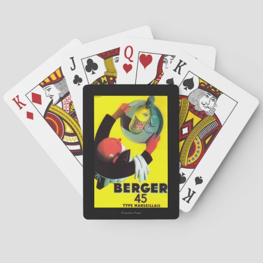 Berger 45 Vintages PosterEurope Spielkarten (Rückseite)