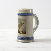 Berger Blanc Suisse Dog Bierglas (VorderseiteRechts)