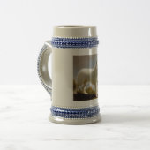 Berger Blanc Suisse Dog Bierglas (Vorderseite Links)