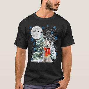 Berger Blanc Suisse under Mondlichtschnee Weihnach T-Shirt